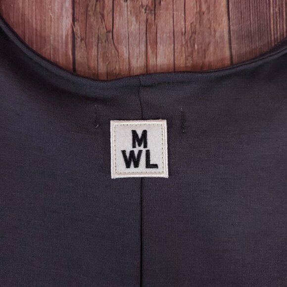 NWT Madewell Superbrushed Pull On Jumpsuit Womens Large Fleece Lined Coal MC198 - Picture 8 of 15